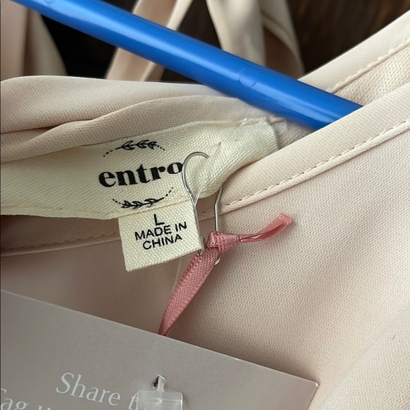 Entro Cream Ruffle Dress - Picture 2 of 8